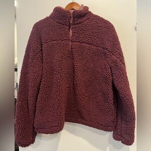 Thread and Supply Fuzzy Quarter Zip Size Medium